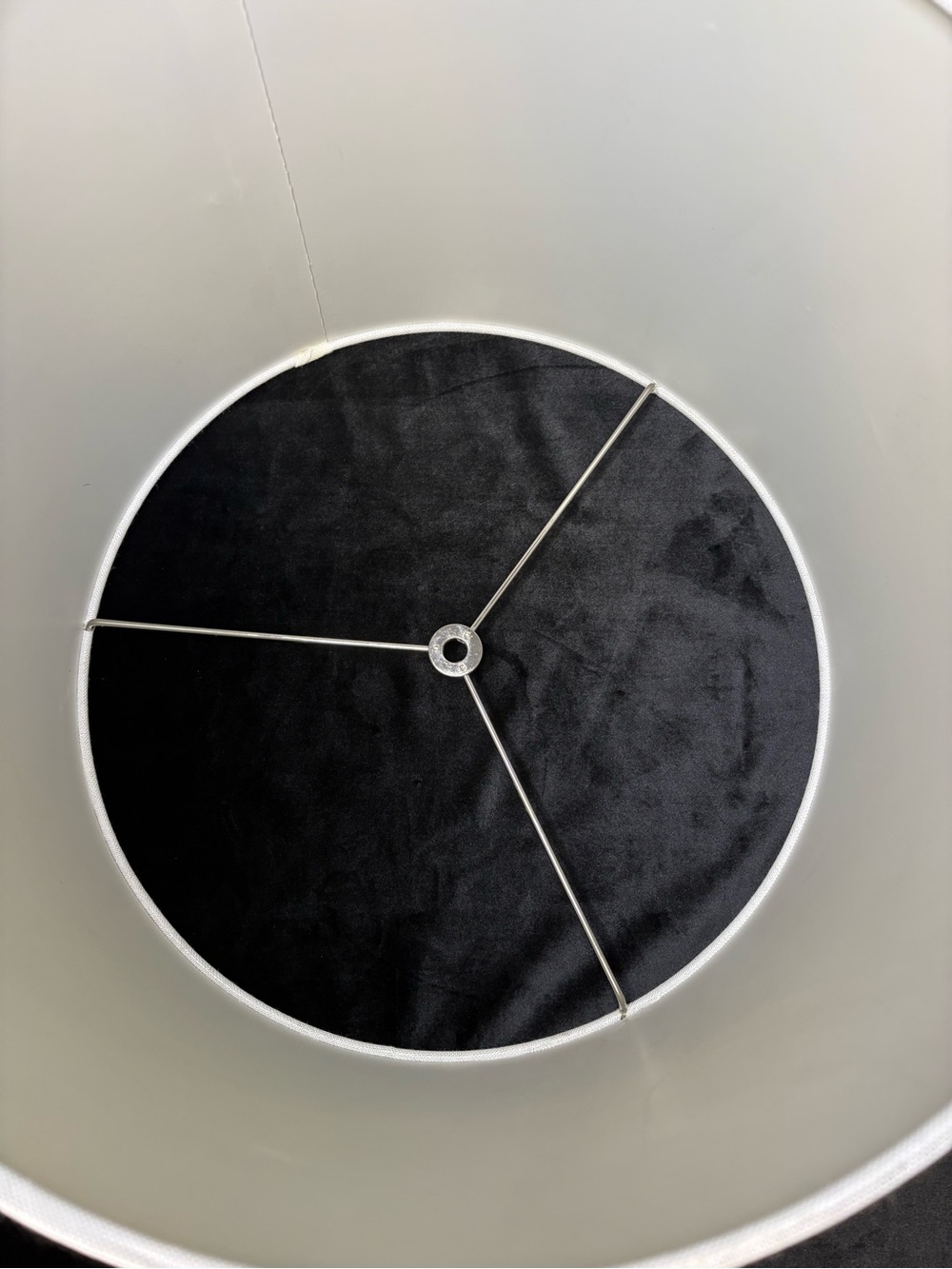 Classic Drum Lampshade Crisp White Textured - Picture 6 of 8